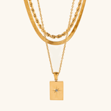 Clara - Layered Gold Necklace — made with care and attention to detail. Clara - Layered Gold Necklace — made with care and attention to detail.