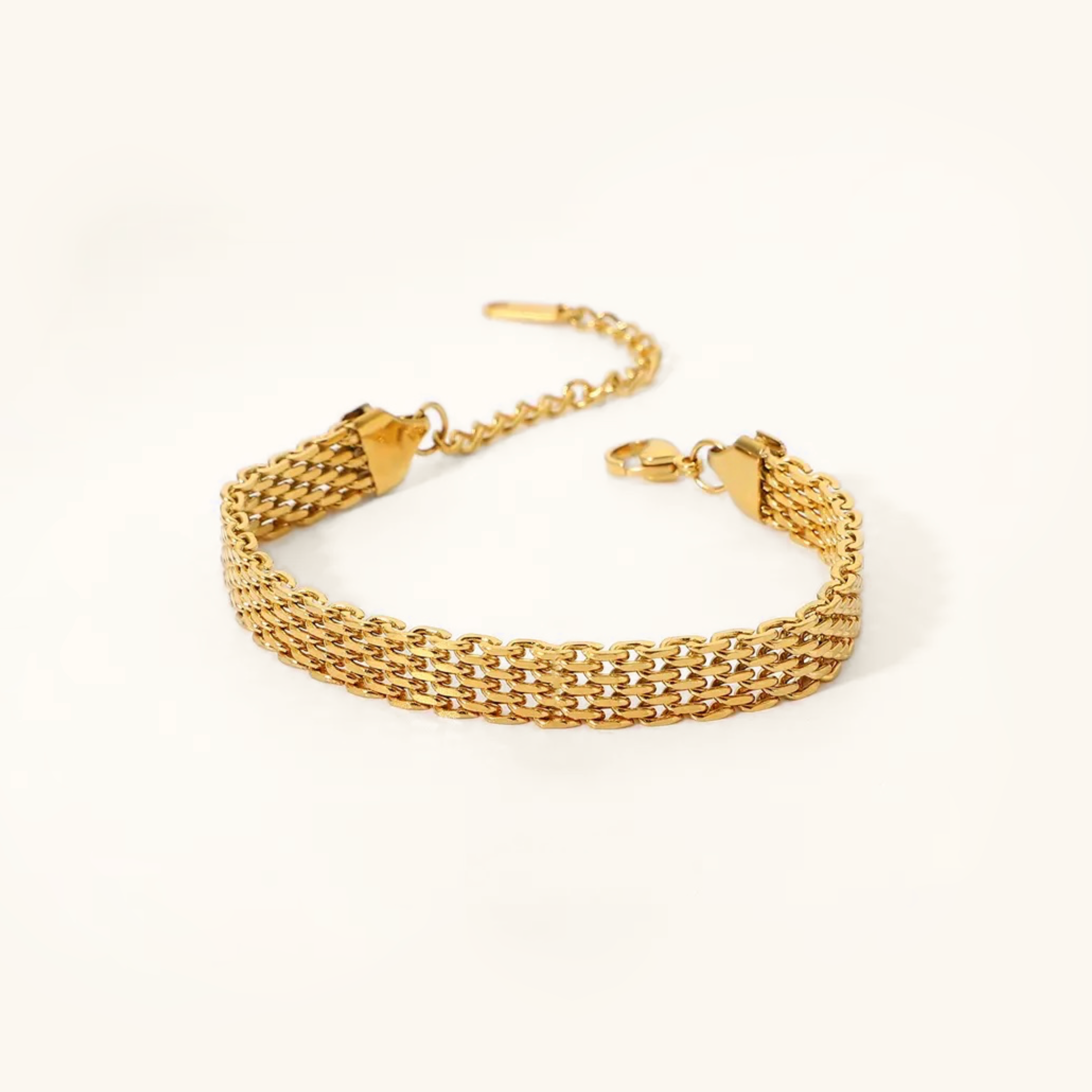 Helena - Gold Chain Bracelet — bringing modern charm to your space. Helena - Gold Chain Bracelet — bringing modern charm to your space.