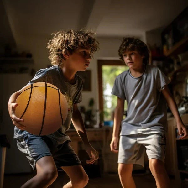 Professional Silent Basketball | Geräuschlose Schaumstoff-Technologie | High-Density Indoor Trainingsball | Optimale Sprungkraft | Sicher & Nachbarschaftsfreundlich
