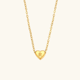 Juliette - Heart Initial Gold Necklace — crafted for everyday quality. Juliette - Heart Initial Gold Necklace — crafted for everyday quality.