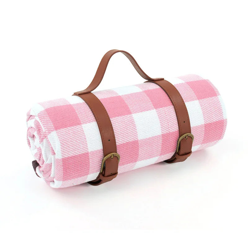 Picknickdecke Wasserdicht Kariert mit Tragegurt