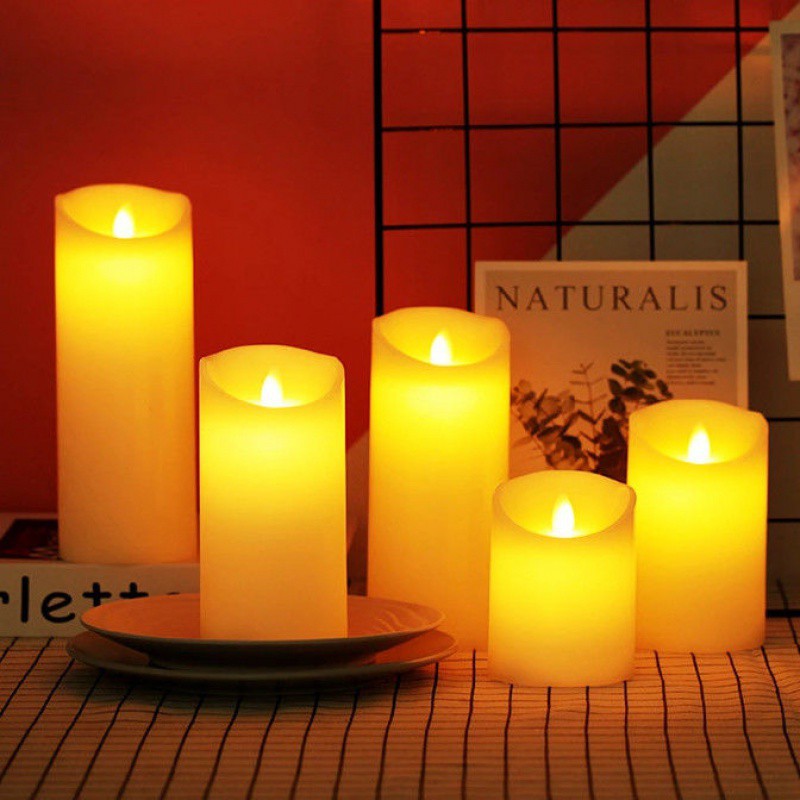 LumiFlame LED Kerzen | Flackernder Echtwachseffekt | Sicher & Energiesparend | Verschiedene Größen & Designs