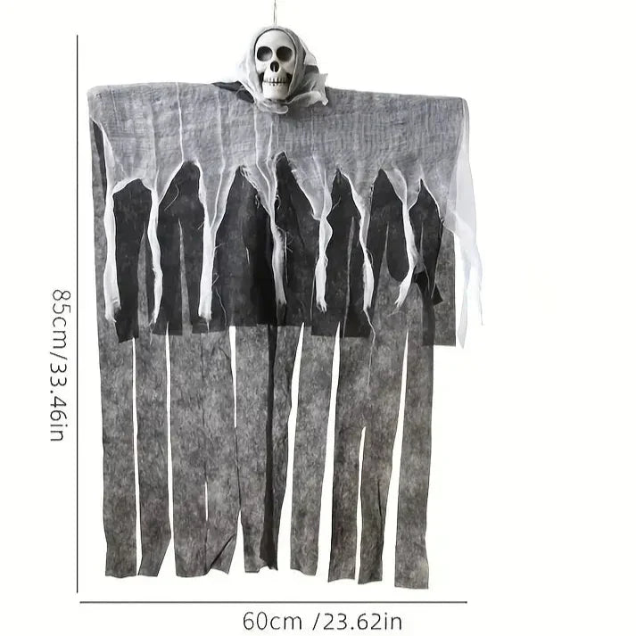 Schädel Dekoration - Gruselig hängender Schädel-Skelett pour Halloween