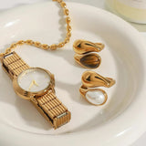 Veronica -  Amber Pearl Ring — made with care and attention to detail. Veronica -  Amber Pearl Ring — made with care and attention to detail.