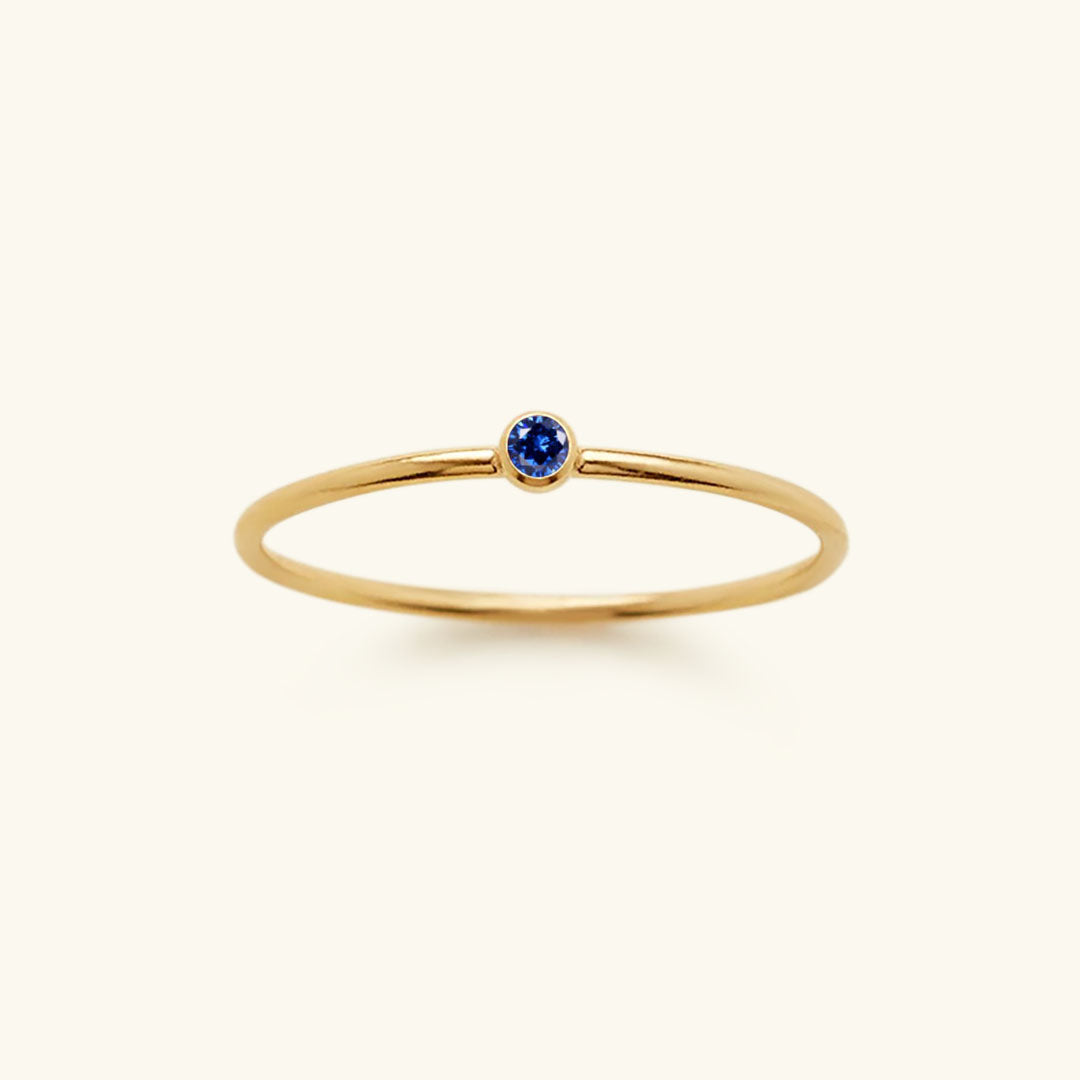 Briony - Birthstone Stacker Ring — made with care and attention to detail. Briony - Birthstone Stacker Ring — made with care and attention to detail.