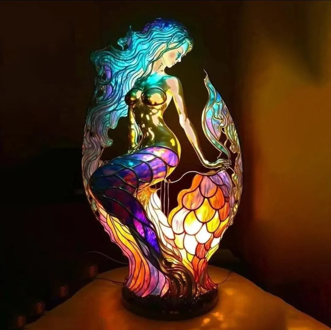 Buntglaslampe - Tierdesign - Wohnkultur