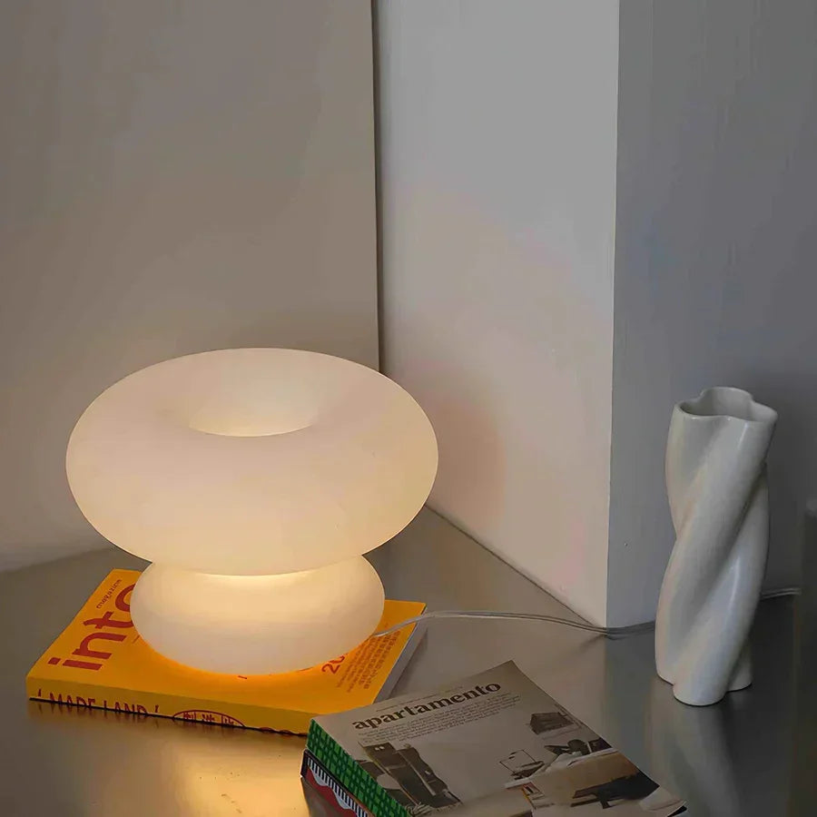 Tischlampe - Mattiertes Glas - Sanfte Beleuchtung