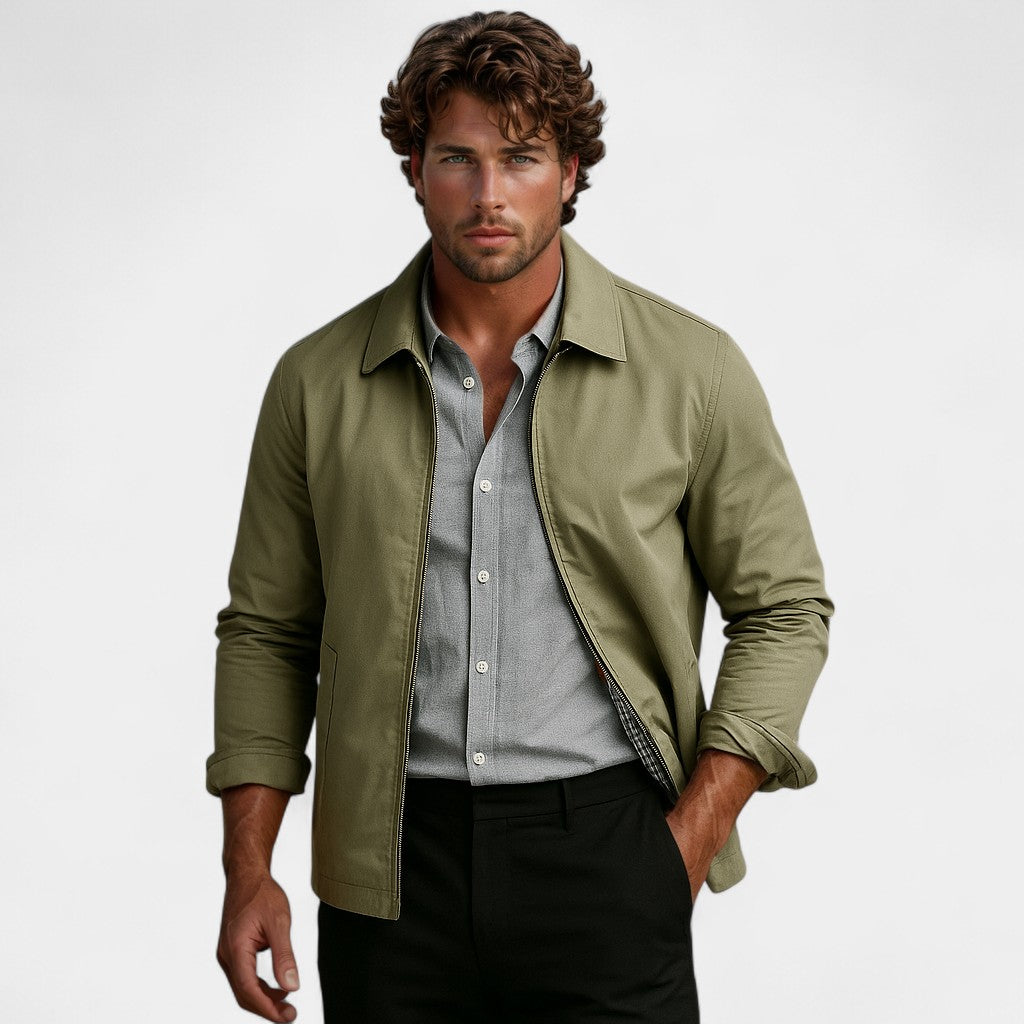 Riche Herren Nylonjacke – Coupe-vent léger et minimaliste