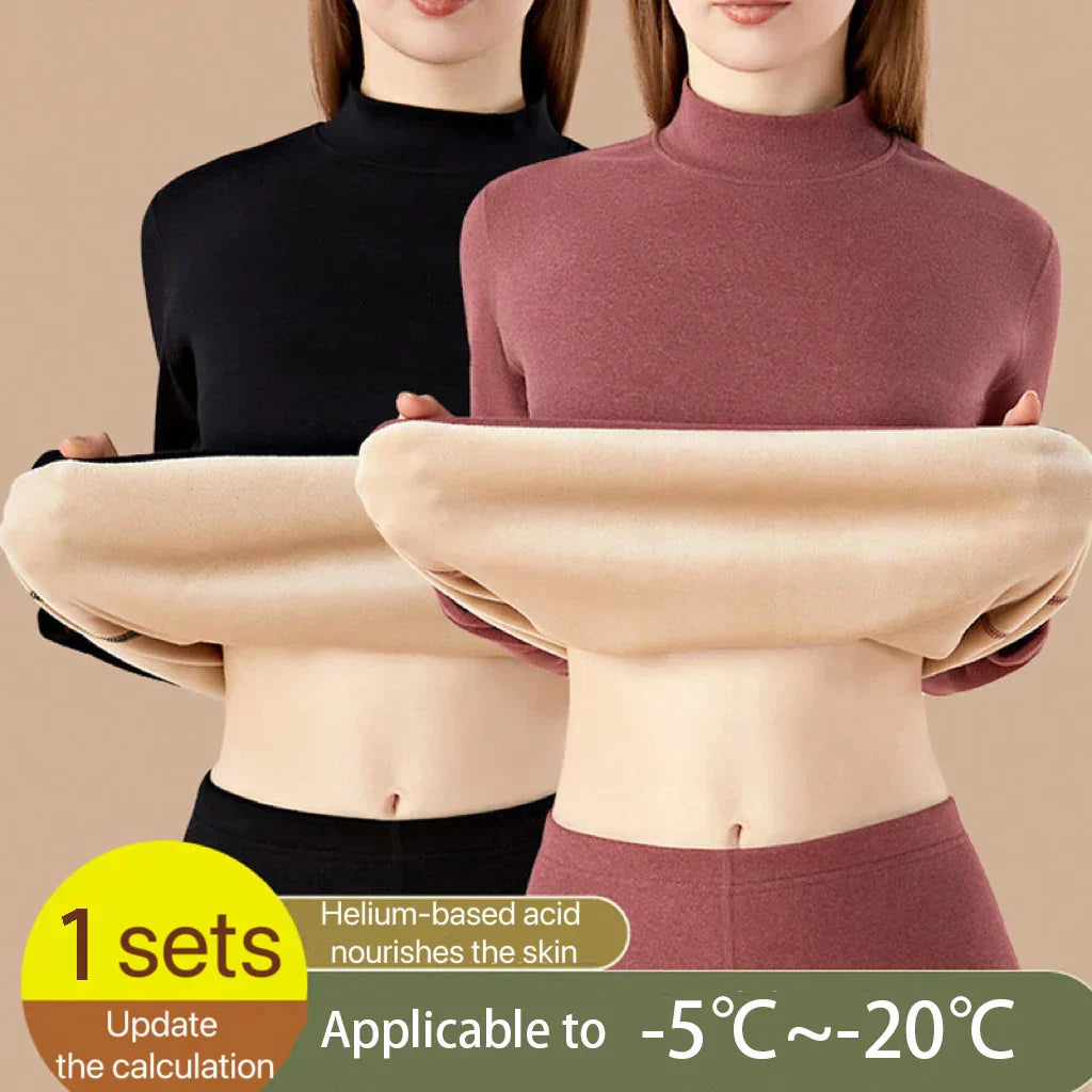 HeatLoom – Damen Thermounterwäsche Set Nahtlos & Extra Dick für den Winter
