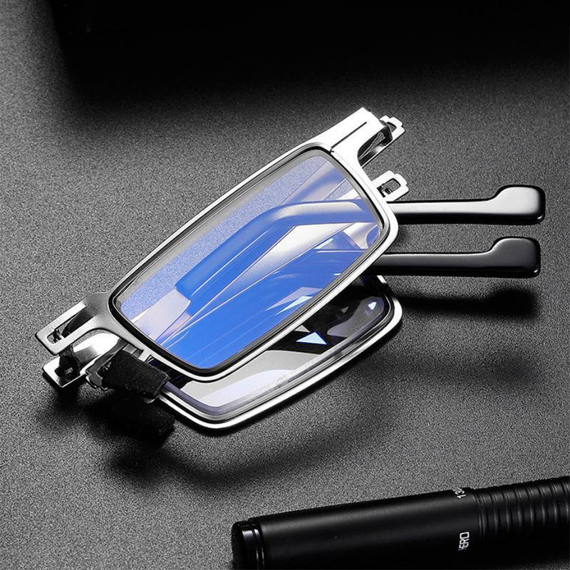 Lunettes de lecture pliables et légères avec filtre anti-lumière bleue - Titane