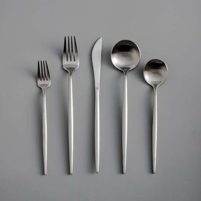 20-Piece Gold Stainless Steel Cutlery Set | Modern Minimalist Design