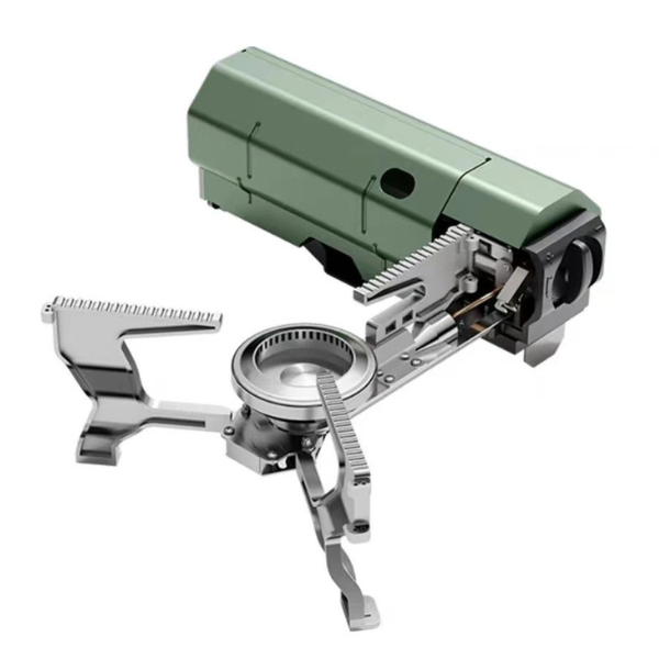 Réchaud à gaz de camping portable et léger | Équipement de cuisine de plein air pliable