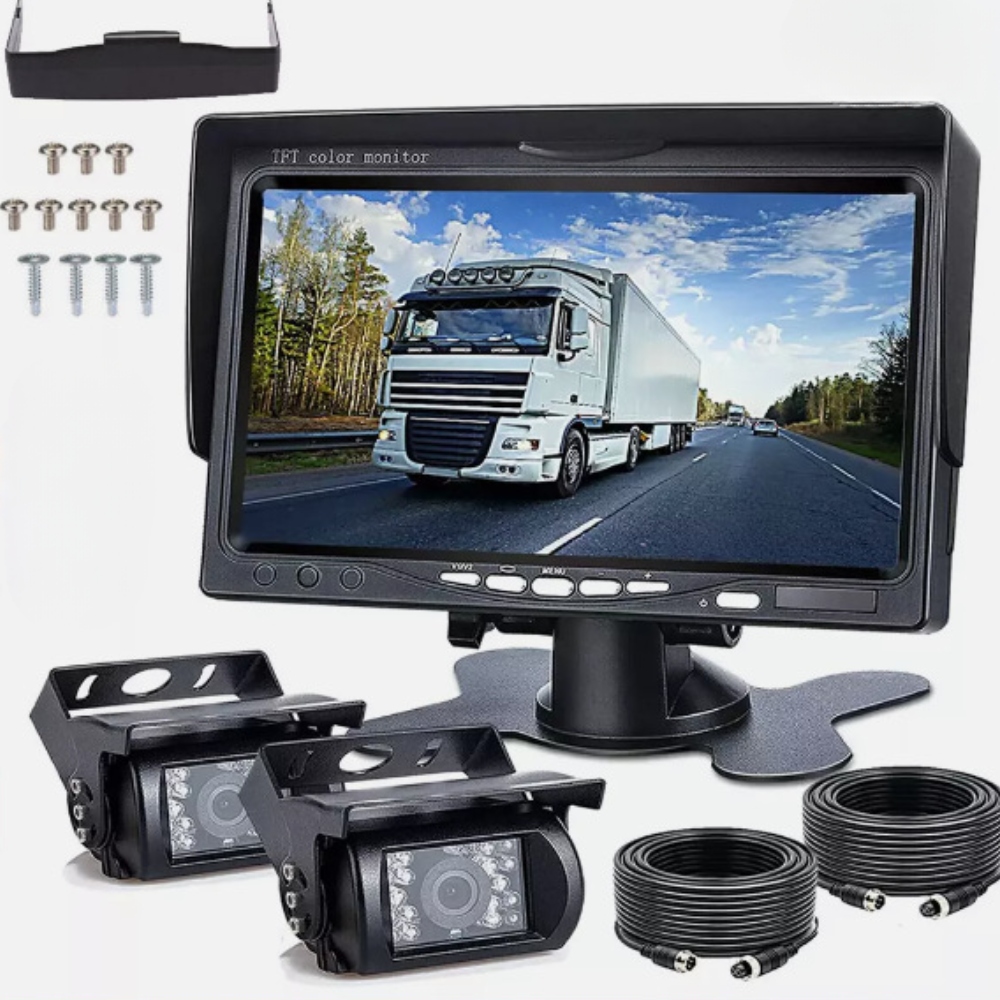 Lkw-Rückfahrkamera mit Nachtsicht, Monitor, Sicherheitsanzeige