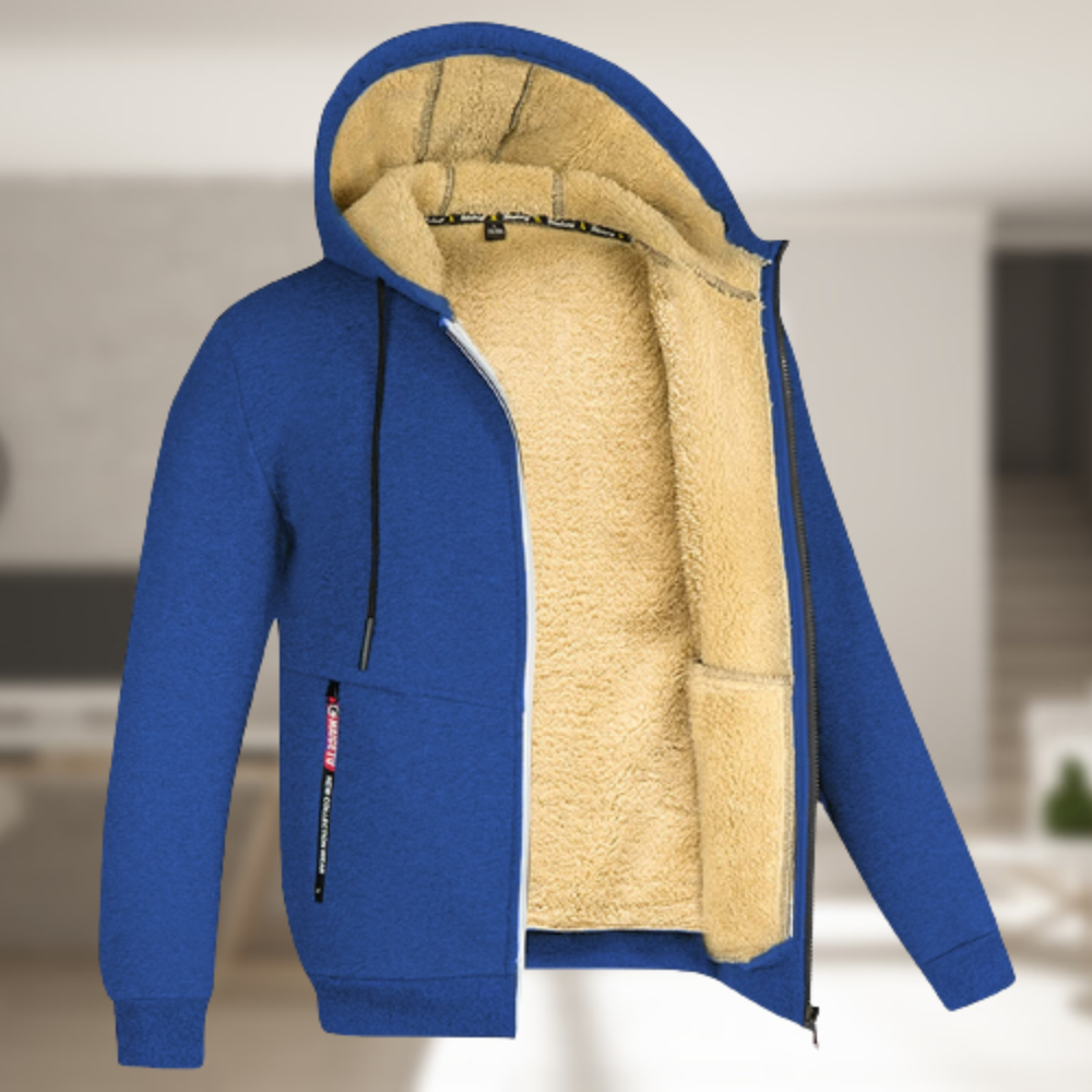 Veste à capuche | Polaire-Futter | Hiver | Sweat à capuche zippé | Sweat à capuche pour hommes
