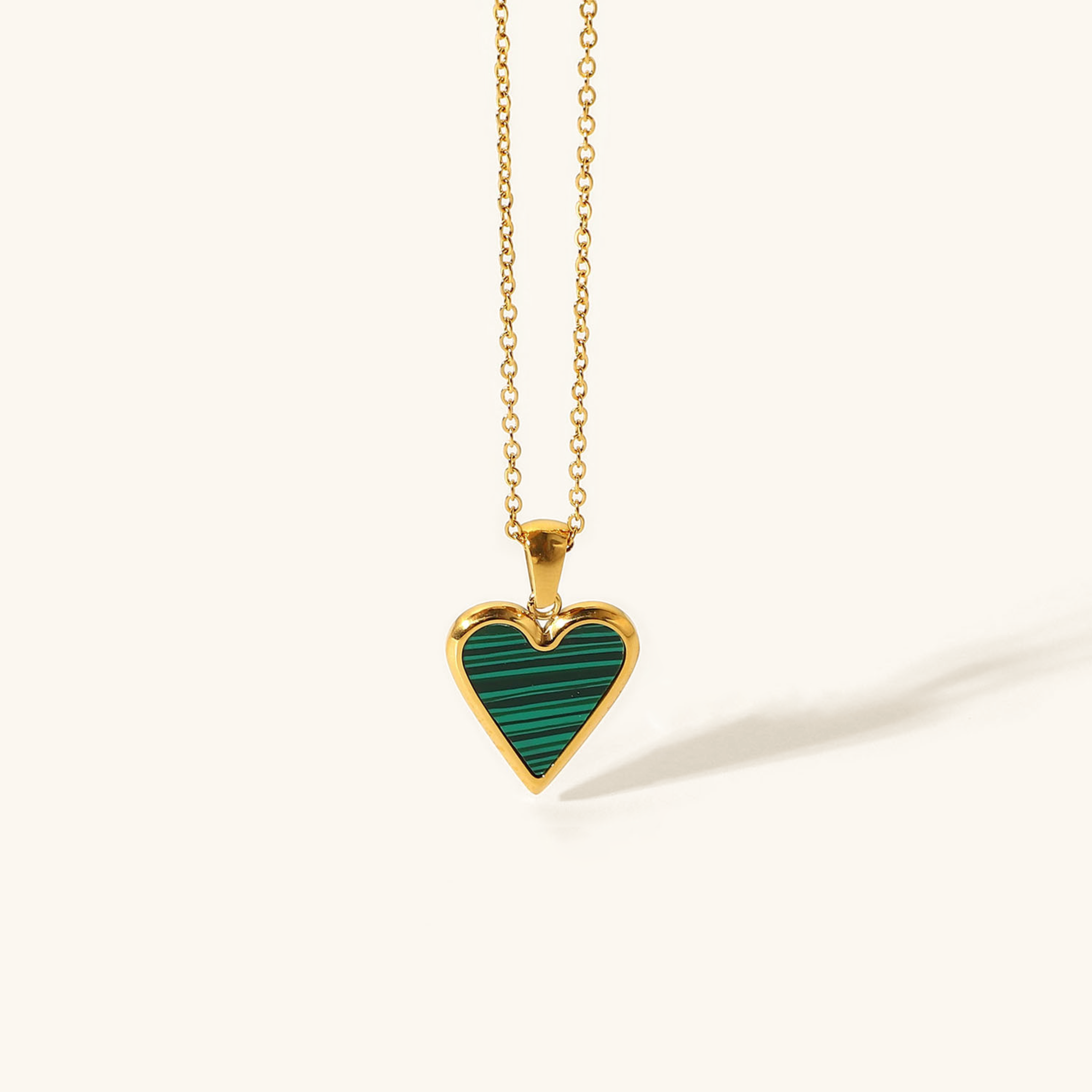 Blythe  - Stone Heart Necklace — made with care and attention to detail. Blythe  - Stone Heart Necklace — made with care and attention to detail.