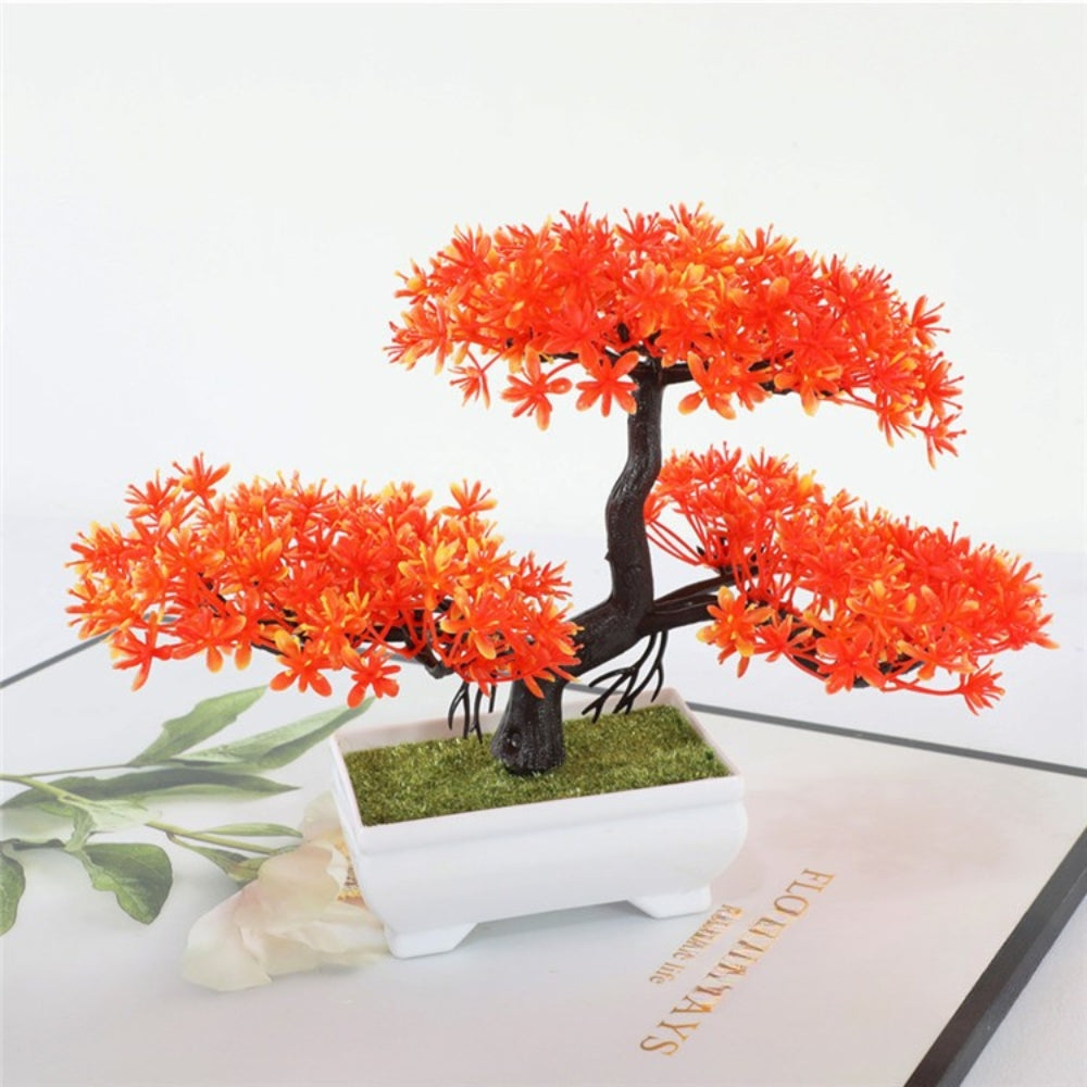 Yuriko Mini Artificial Bonsai Tree for Home Office Desk Decor
