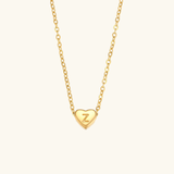Juliette - Heart Initial Gold Necklace — crafted for everyday quality. Juliette - Heart Initial Gold Necklace — crafted for everyday quality.
