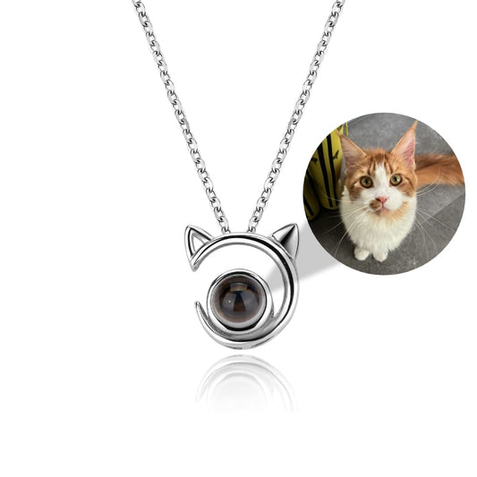 Delina - Personalized Photo Projection Cat Necklace — perfect for those who value comfort and design.