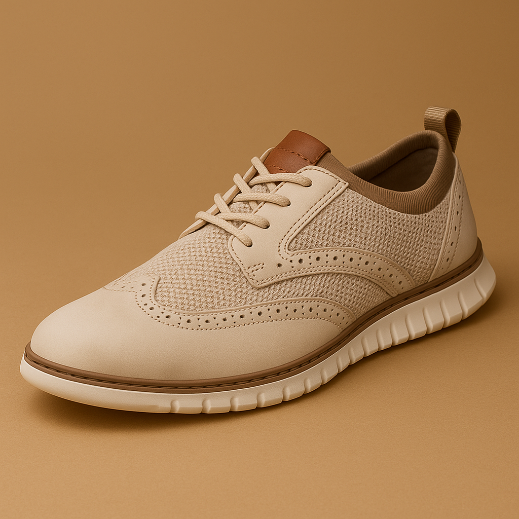 Hommes Ademend Brogue Dresschoenen – Style classique avec confort moderne