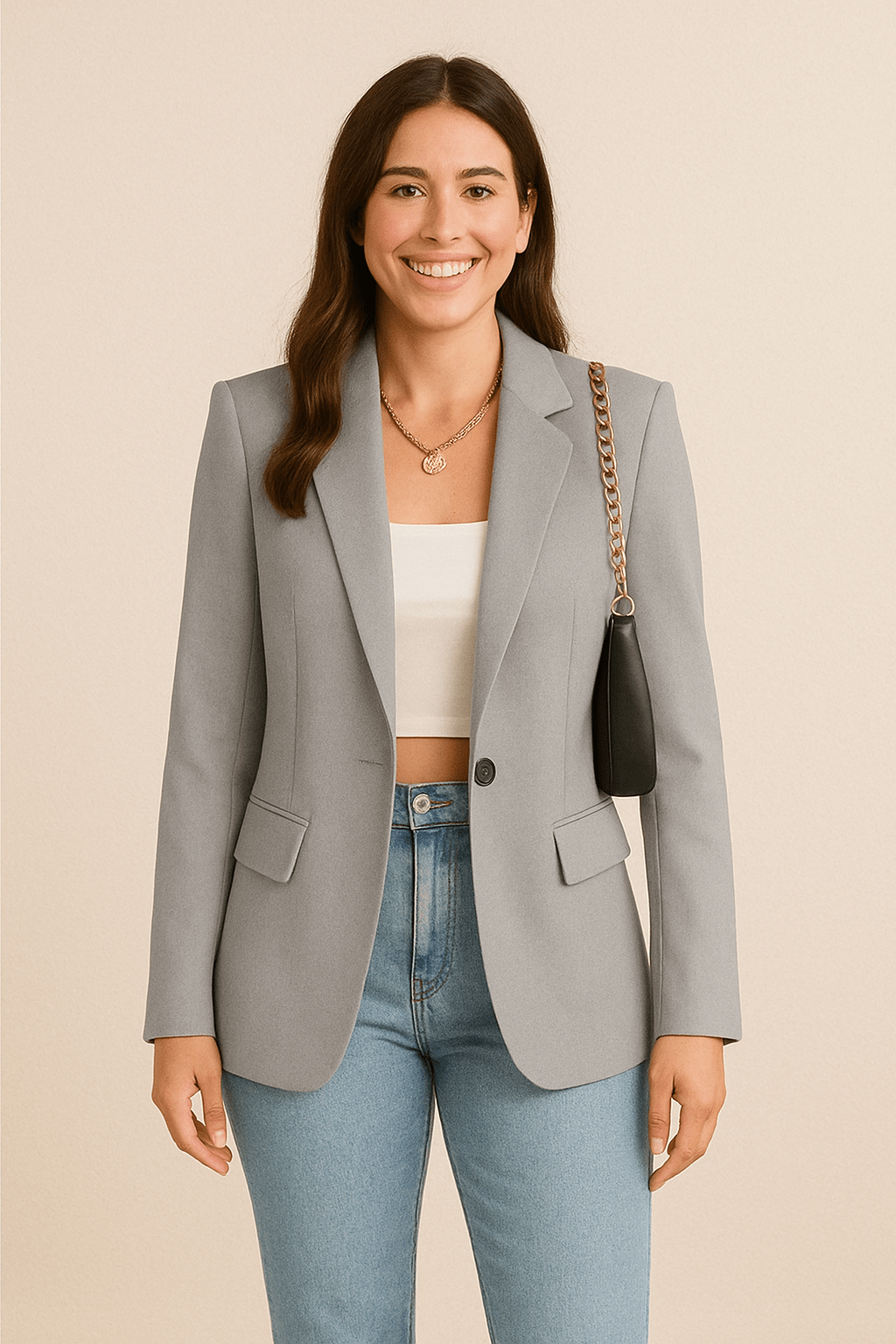 Damenmode Blazer – Maßgeschneiderte Streetwear-Chic Veste