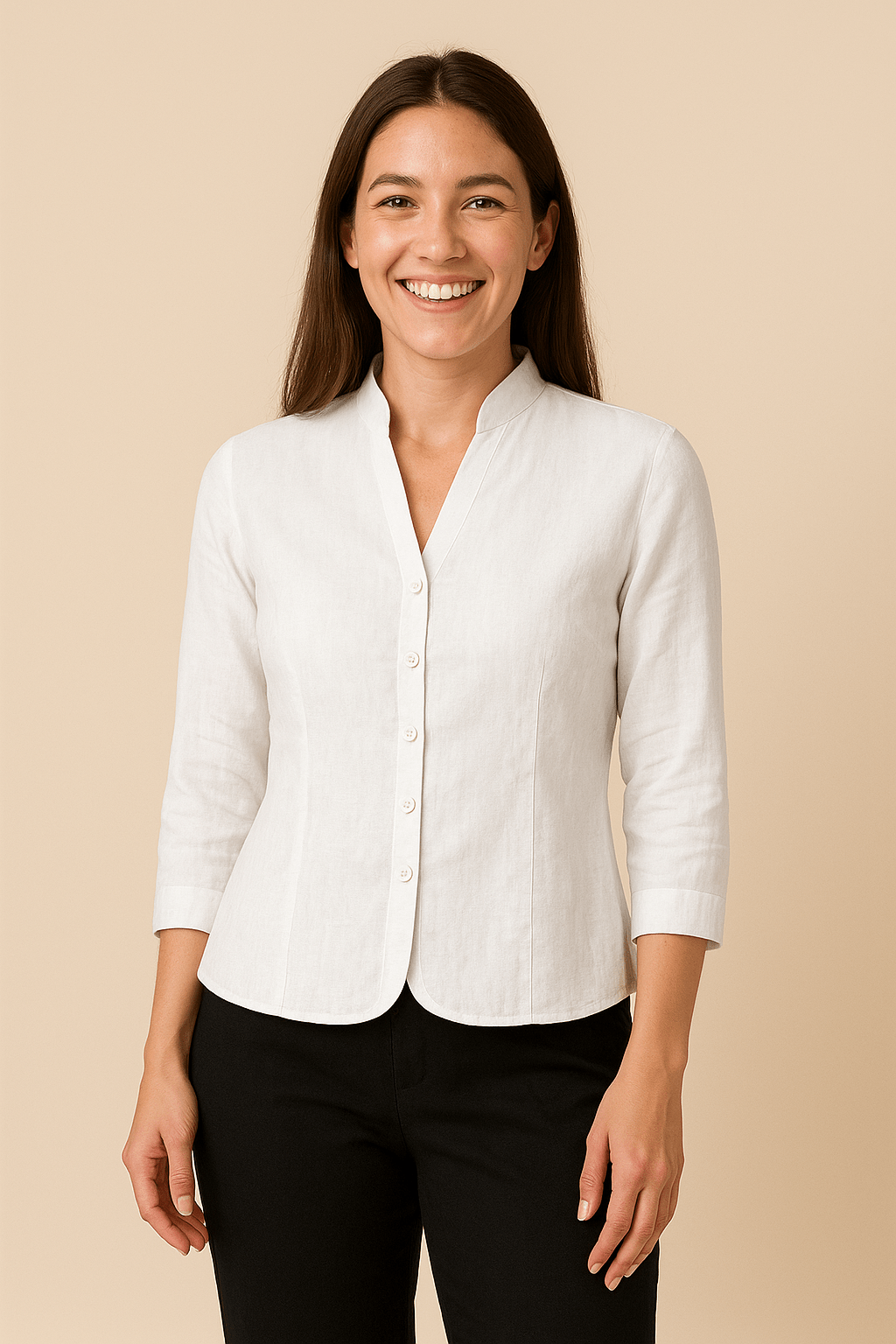 Blazer en lin pour femmes – Veste sur mesure Licht & Ontspannen