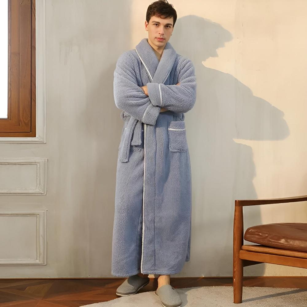 Bademantel für Männer und Frauen | Fleece Morgenmantel | Comfyra