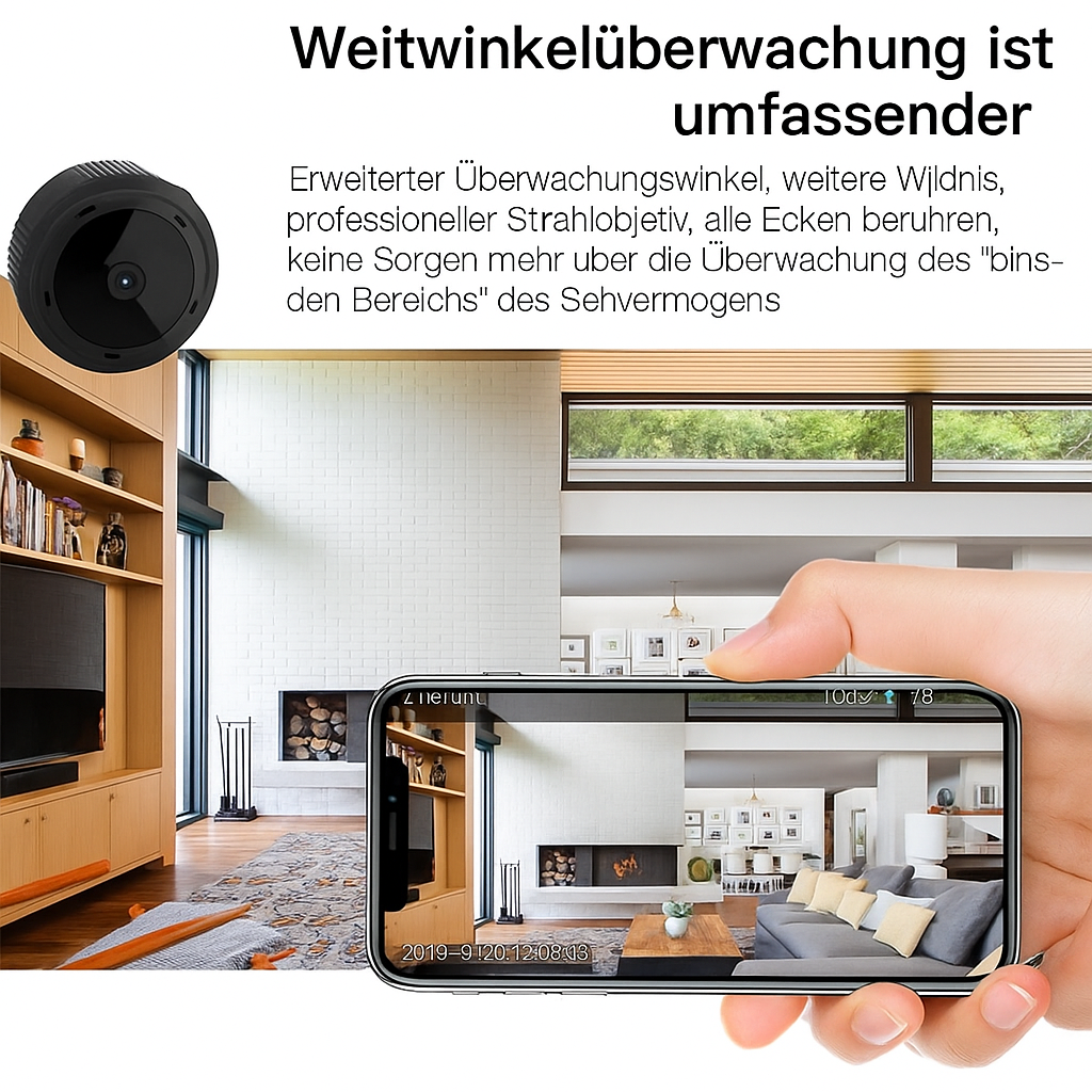Überwachungskamera WLAN Mini mit Nachtsicht