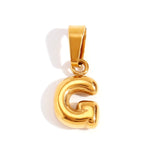 Esme - Bubble Letter Necklace Gold — crafted for everyday quality. Esme - Bubble Letter Necklace Gold — crafted for everyday quality.