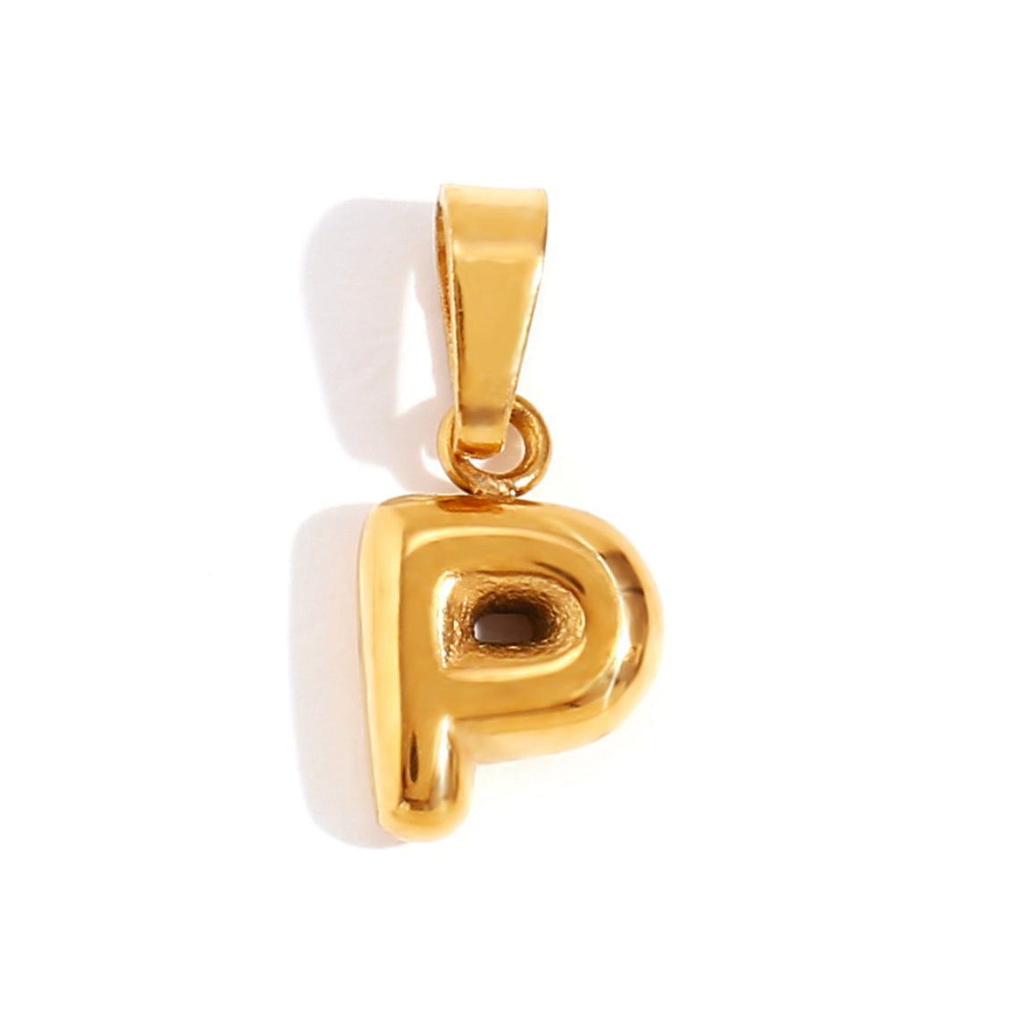 Esme - Bubble Letter Necklace Gold — crafted for everyday quality. Esme - Bubble Letter Necklace Gold — crafted for everyday quality.