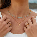 Esme - Bubble Letter Necklace Gold — crafted for everyday quality. Esme - Bubble Letter Necklace Gold — crafted for everyday quality.