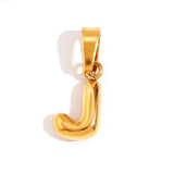 Esme - Bubble Letter Necklace Gold — crafted for everyday quality. Esme - Bubble Letter Necklace Gold — crafted for everyday quality.