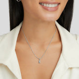 Esme - Bubble Letter Necklace Silver — designed to inspire your lifestyle. Esme - Bubble Letter Necklace Silver — designed to inspire your lifestyle.