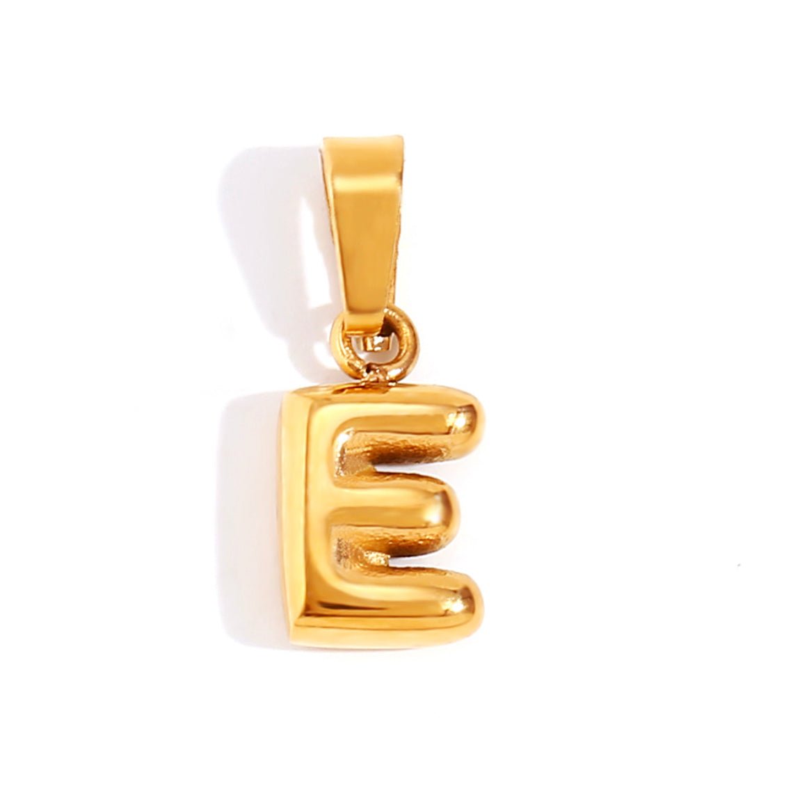 Esme - Bubble Letter Necklace Gold — crafted for everyday quality. Esme - Bubble Letter Necklace Gold — crafted for everyday quality.