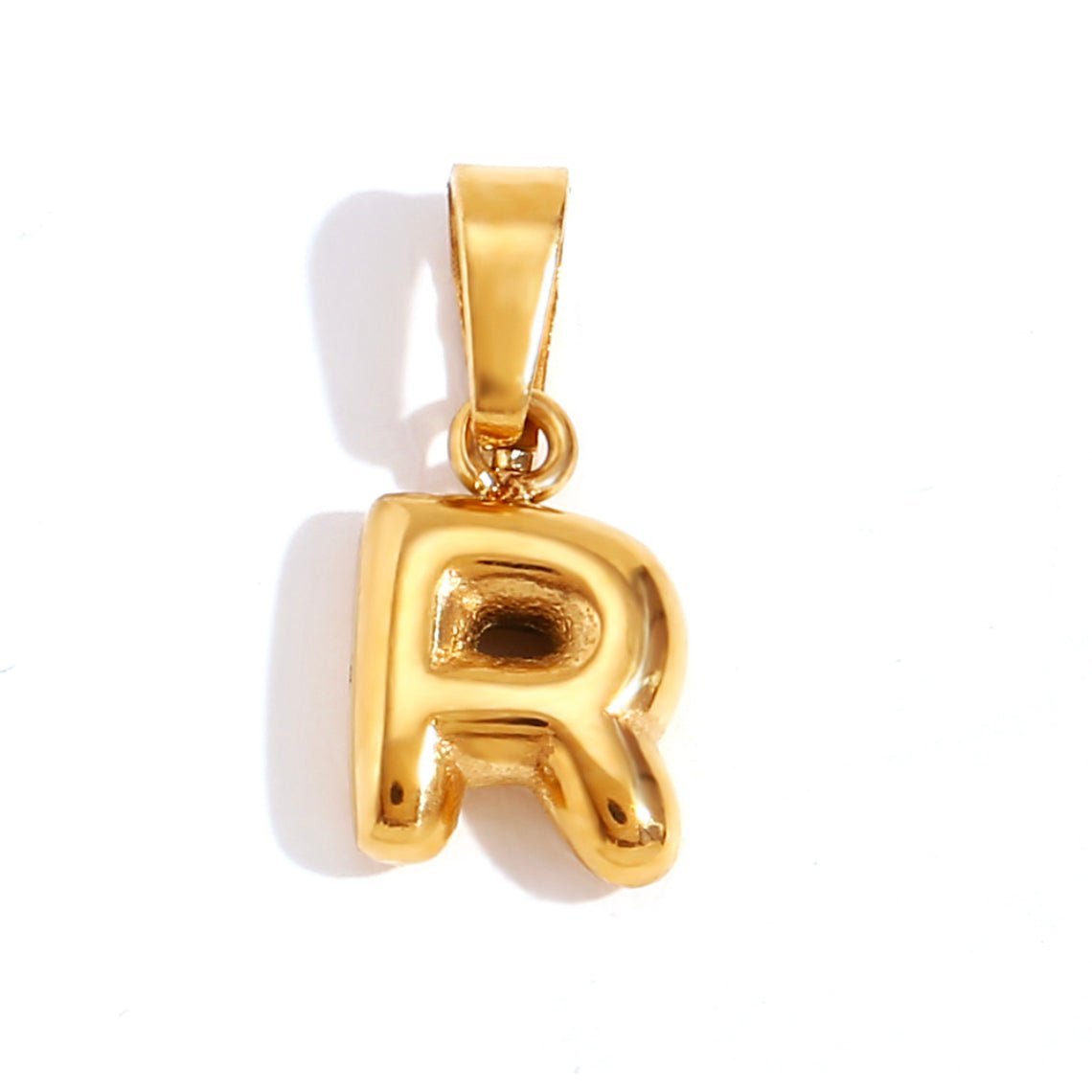 Esme - Bubble Letter Necklace Gold — crafted for everyday quality. Esme - Bubble Letter Necklace Gold — crafted for everyday quality.