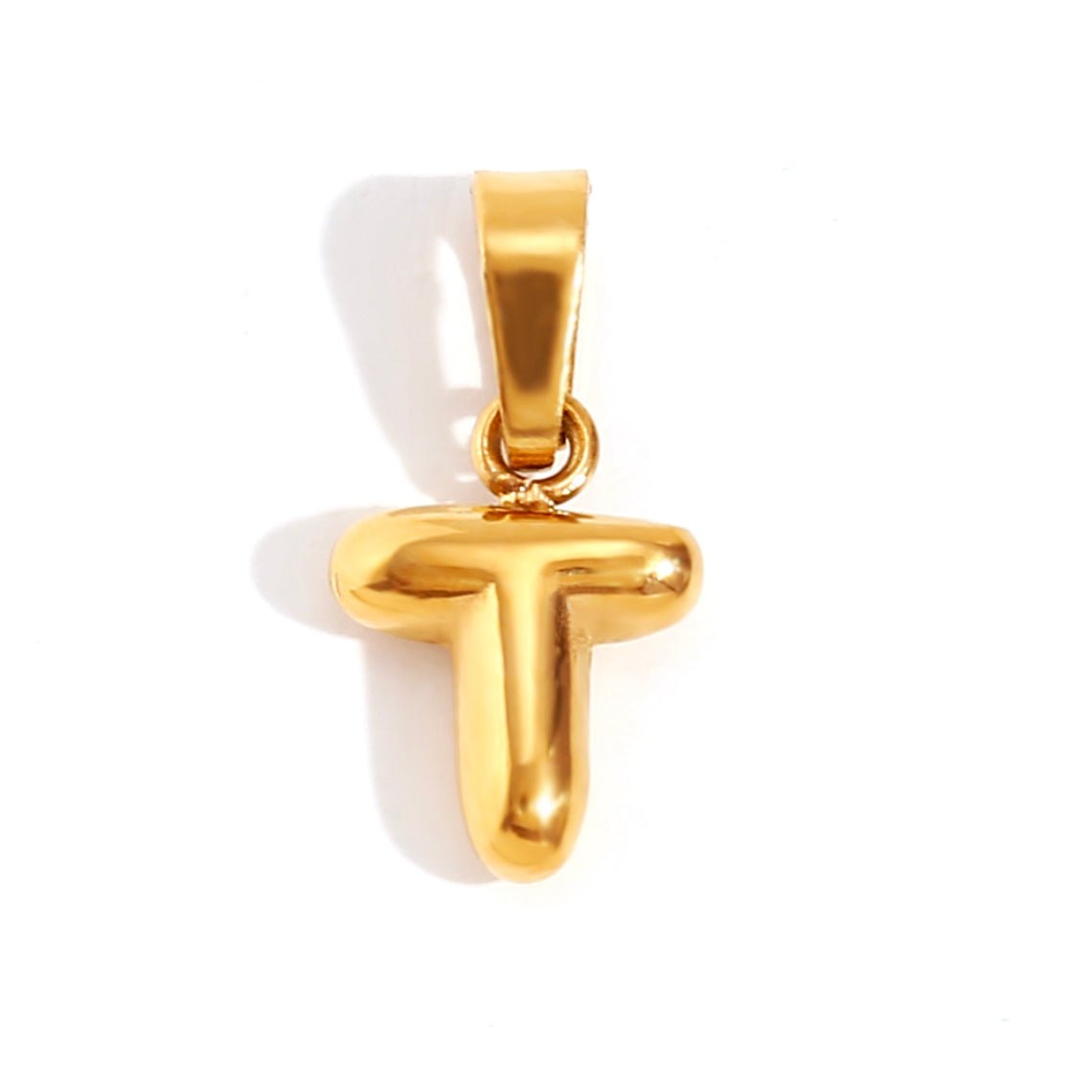 Esme - Bubble Letter Necklace Gold — crafted for everyday quality. Esme - Bubble Letter Necklace Gold — crafted for everyday quality.