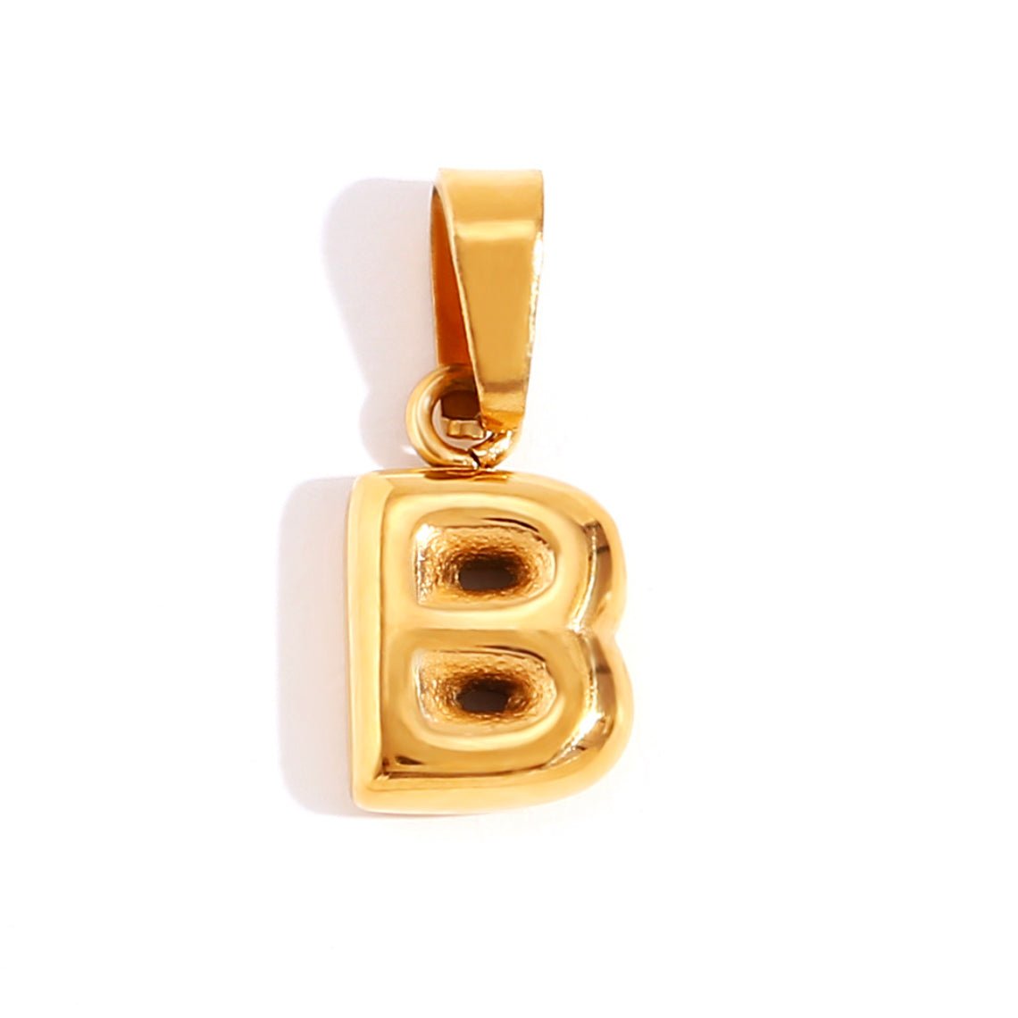 Esme - Bubble Letter Necklace Gold — crafted for everyday quality. Esme - Bubble Letter Necklace Gold — crafted for everyday quality.