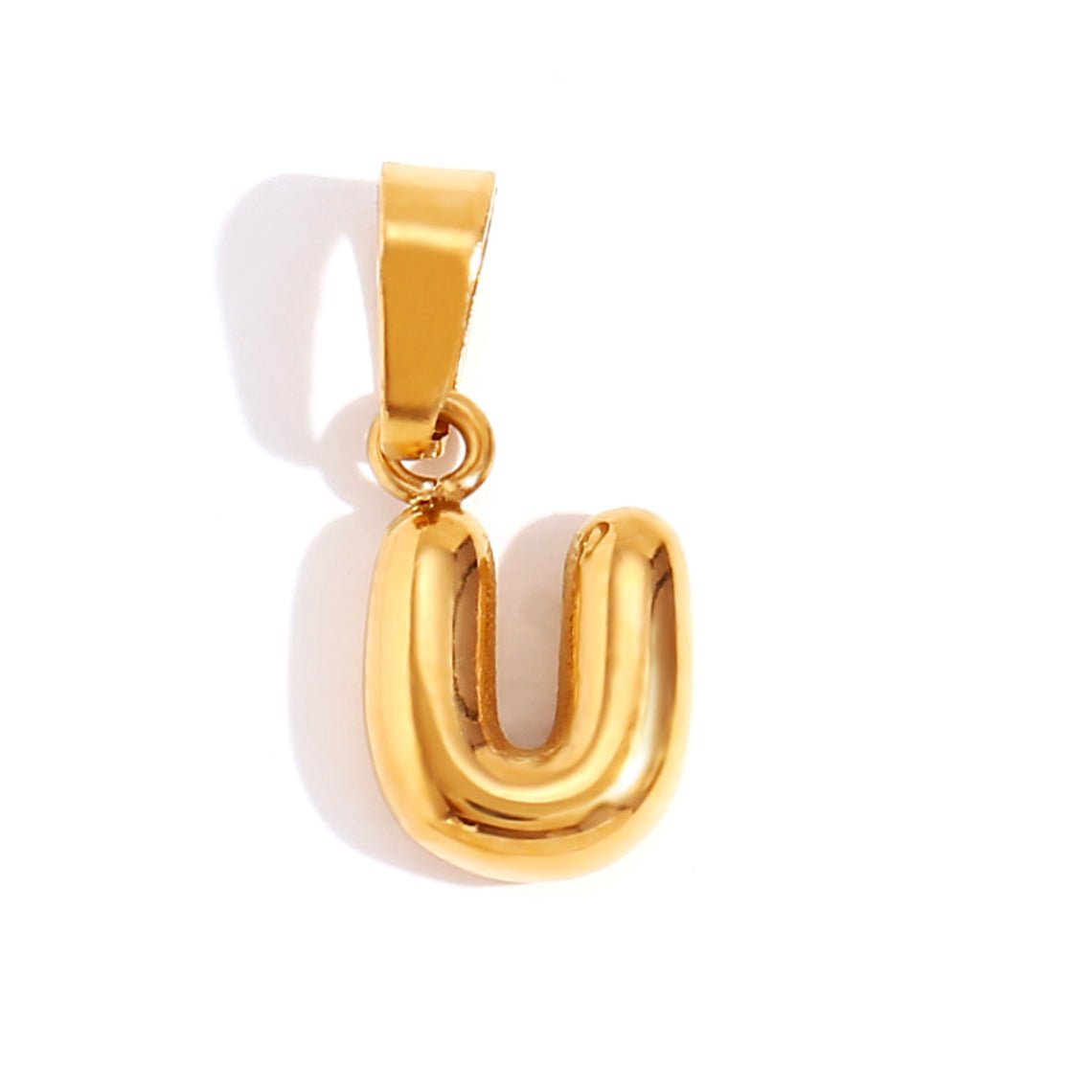 Esme - Bubble Letter Necklace Gold — crafted for everyday quality. Esme - Bubble Letter Necklace Gold — crafted for everyday quality.