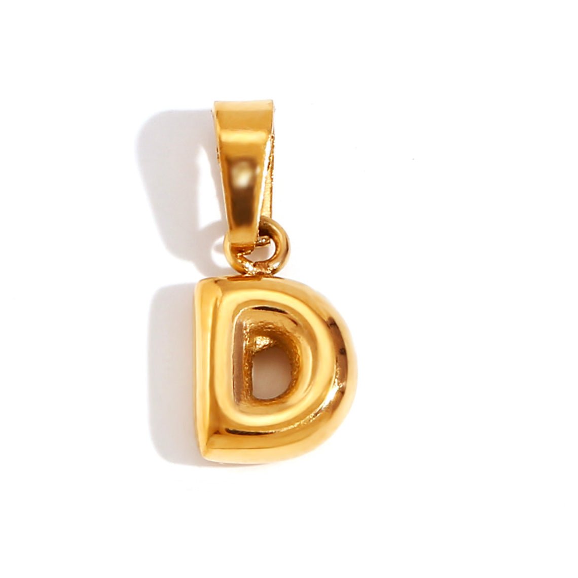 Esme - Bubble Letter Necklace Gold — crafted for everyday quality. Esme - Bubble Letter Necklace Gold — crafted for everyday quality.
