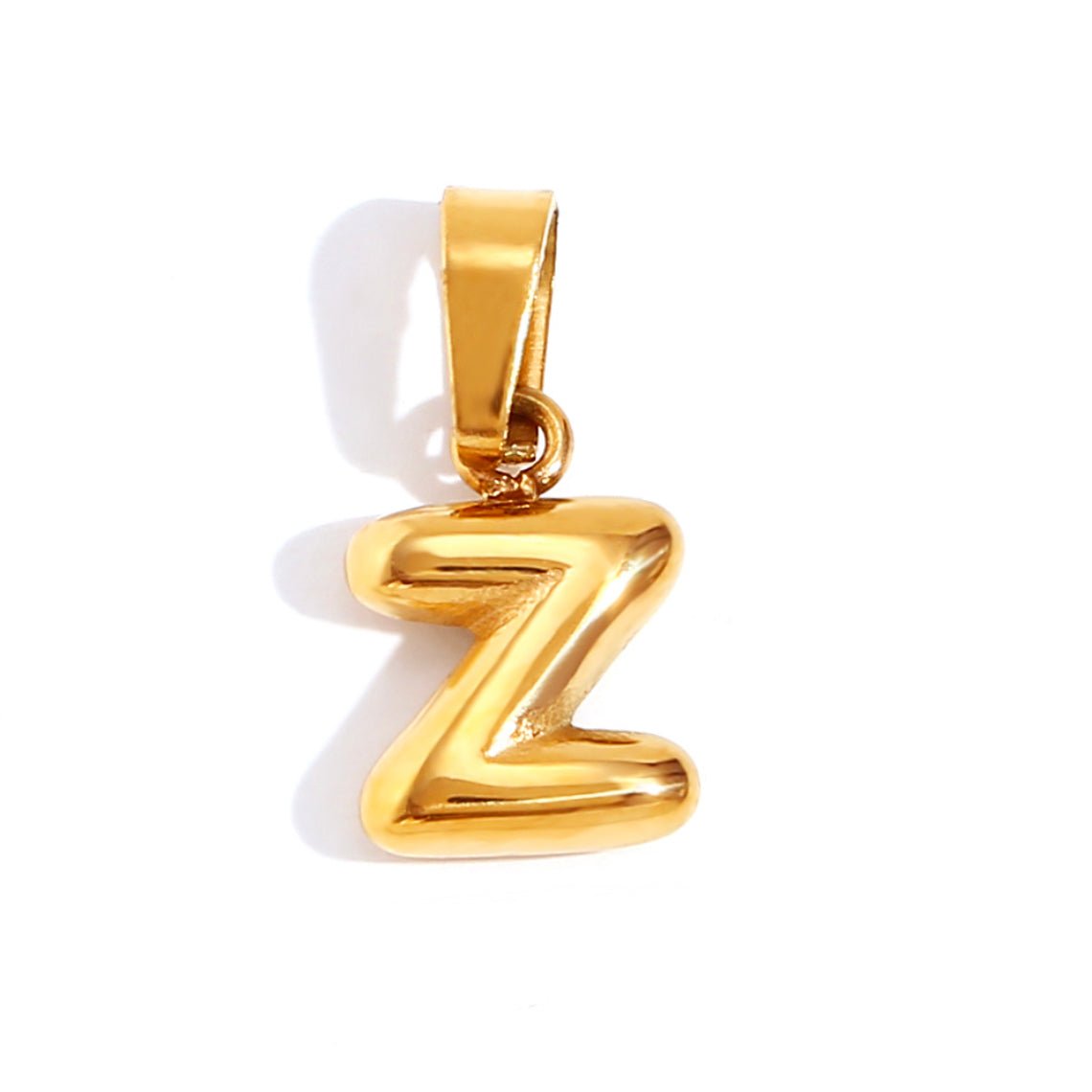 Esme - Bubble Letter Necklace Gold — crafted for everyday quality. Esme - Bubble Letter Necklace Gold — crafted for everyday quality.