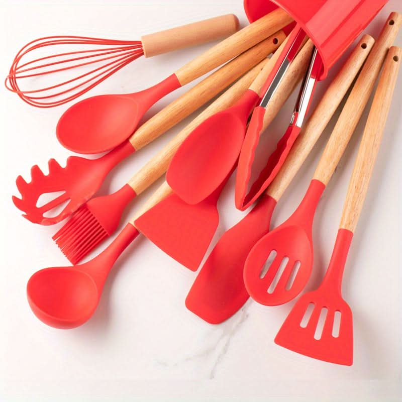 SILICOWARE – 12-teiliges Küchen-Silikon-Set | Hitzebeständig & Spülmaschinenfest