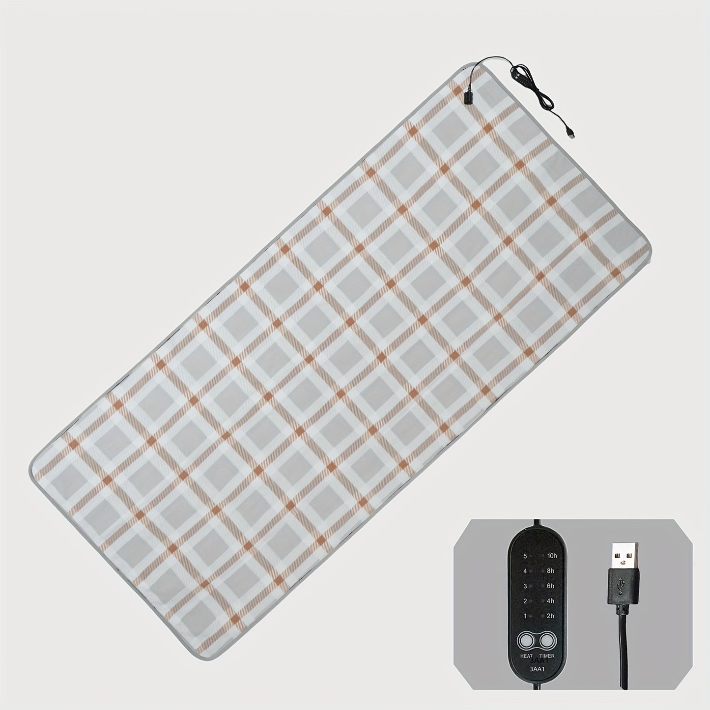 Protections électriques avec réglage de température, tapis chauffant USB, 5 réglages de température