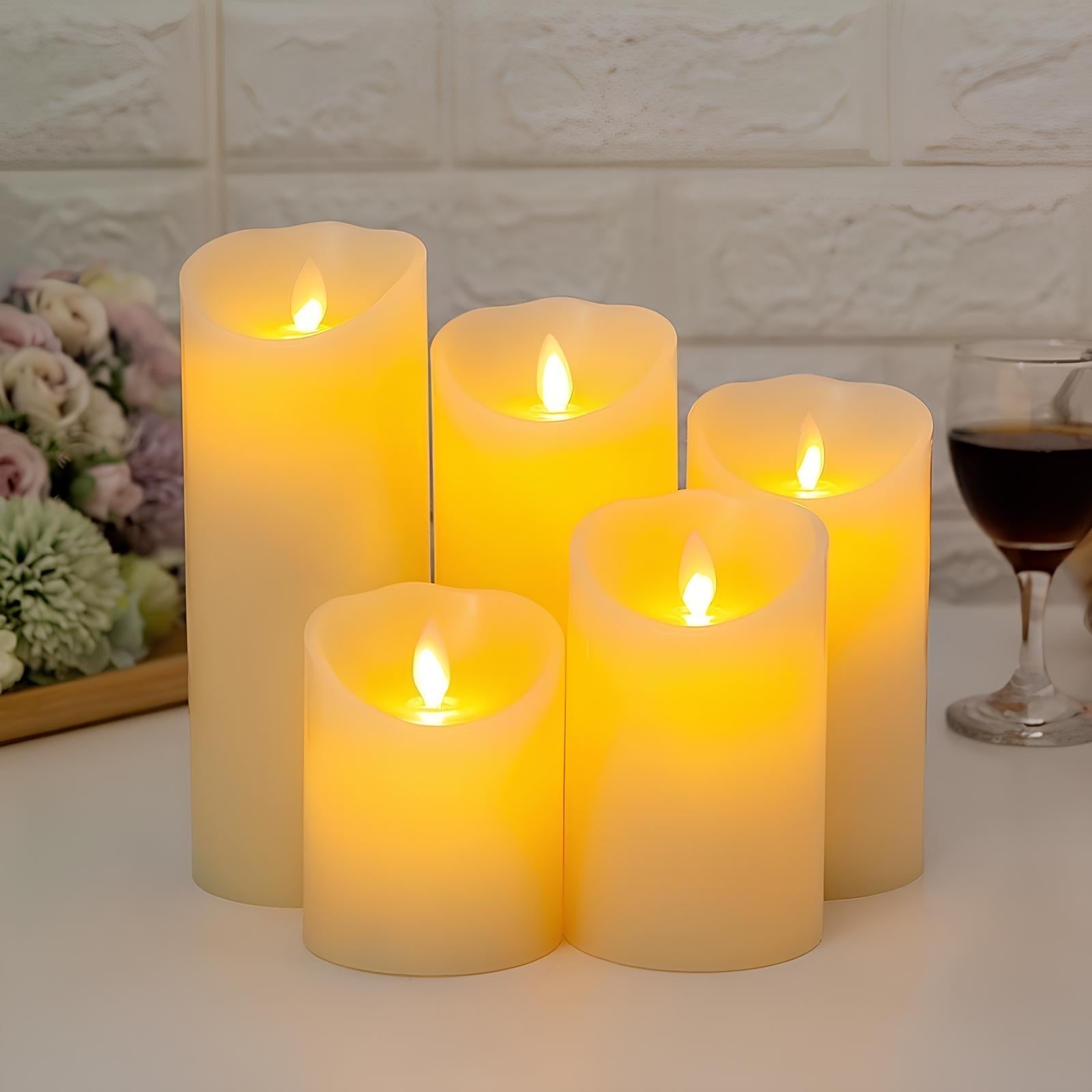 LumiFlame LED Kerzen | Flackernder Echtwachseffekt | Sicher & Energiesparend | Verschiedene Größen & Designs