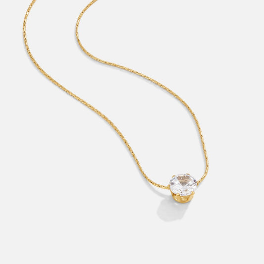 Wafa - Round Crystal Necklace — bringing modern charm to your space.