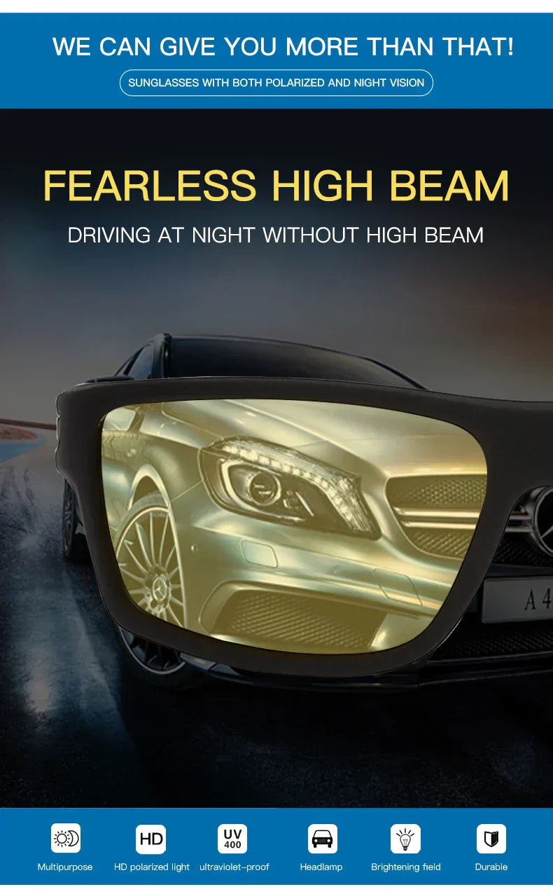 Nachtsicht Polarisierte Fahrer Sonnenbrille