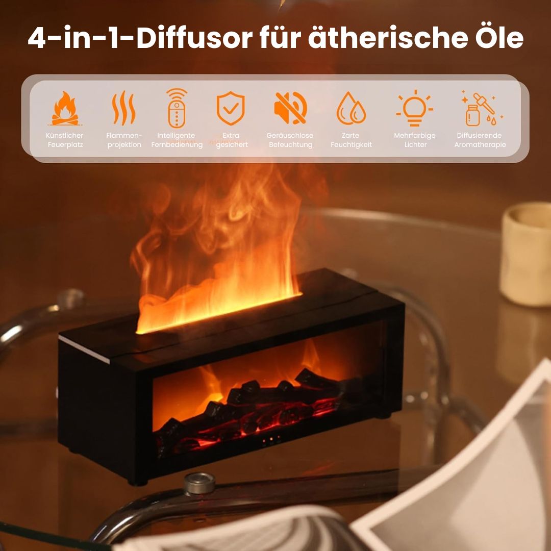 Aroma Diffuser | Elektrische Aroma Lampe mit Flammeneffekt | AromaFlame