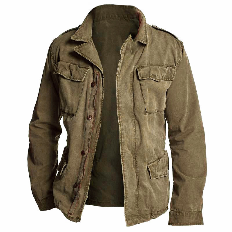 Herren Vintage Feldjacke – Robuste Freizeitoberbekleidung