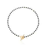 Elora - Flower Clasp Choker Necklace Black — crafted for everyday quality. Elora - Flower Clasp Choker Necklace Black — crafted for everyday quality.