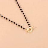 Elora - Flower Clasp Choker Necklace Black — crafted for everyday quality. Elora - Flower Clasp Choker Necklace Black — crafted for everyday quality.