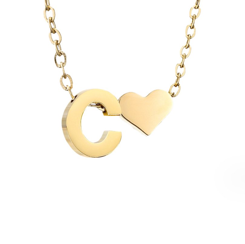 Niamh - Love & Letter Initial Necklace — bringing modern charm to your space. Niamh - Love & Letter Initial Necklace — bringing modern charm to your space.