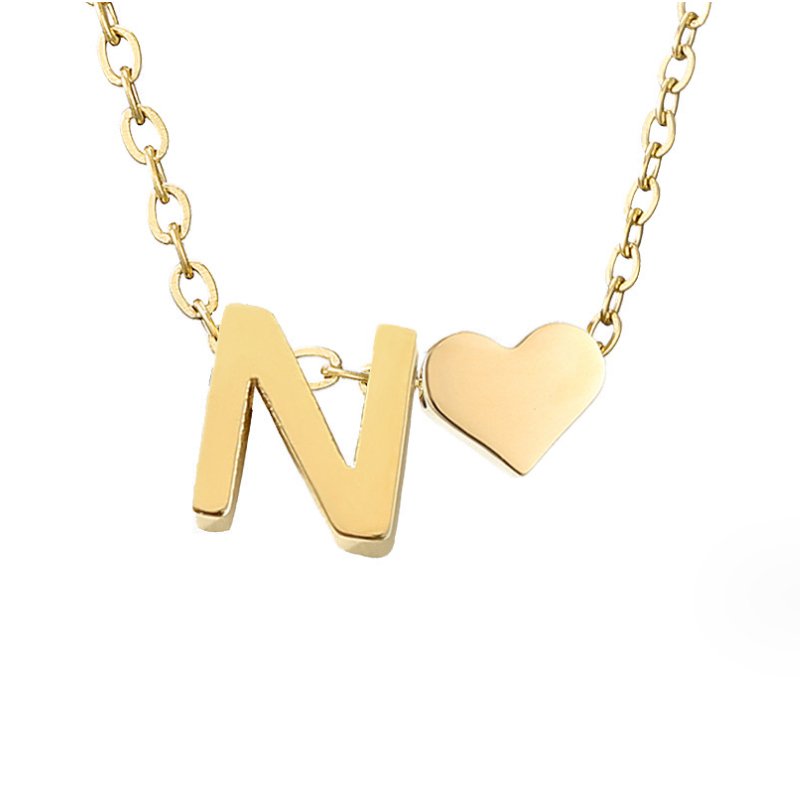 Niamh - Love & Letter Initial Necklace — bringing modern charm to your space. Niamh - Love & Letter Initial Necklace — bringing modern charm to your space.